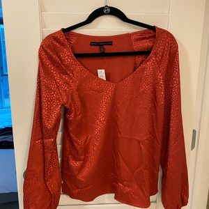 Flowy coral blouse